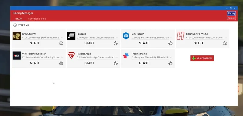 iracing add on iracing manager