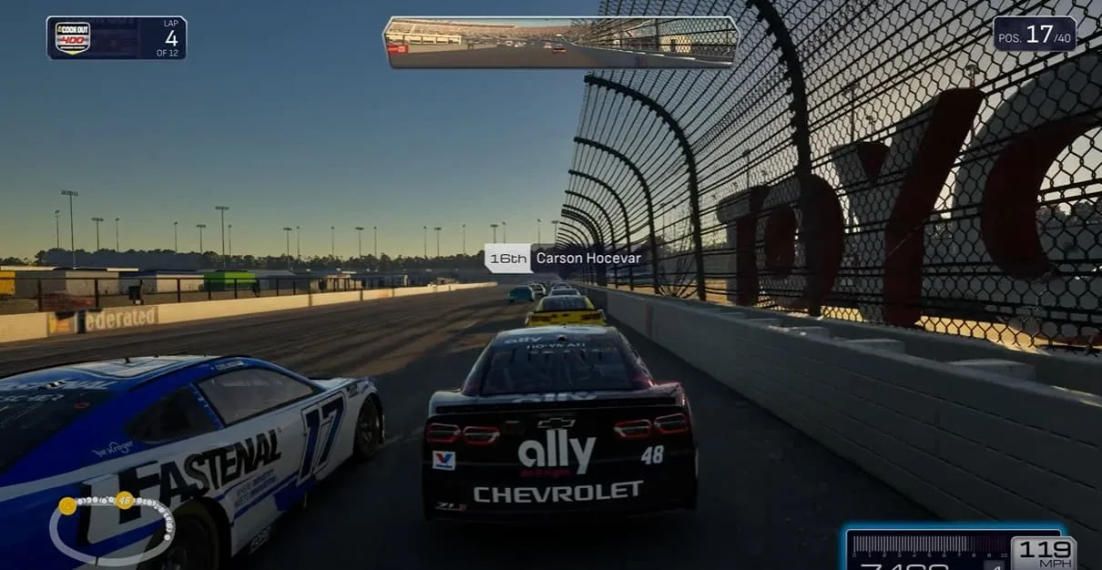 nascar 25 gameplay course