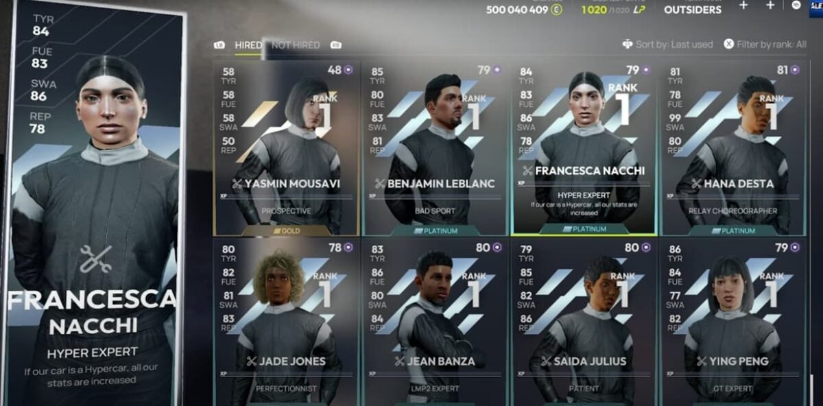 endurance motorsport series mecaniciens